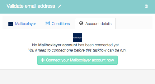 Connect your mailboxlayer account now