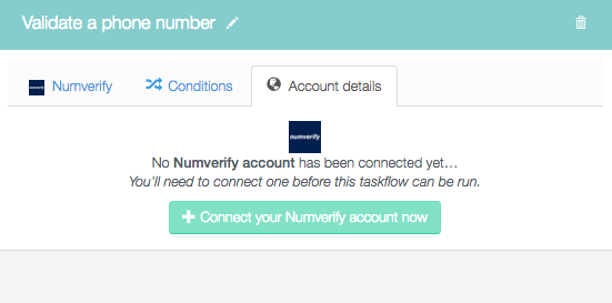Connect your Numverify account now