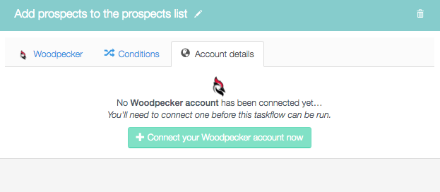Connect your Woodpecker account now