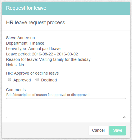 HR leave review