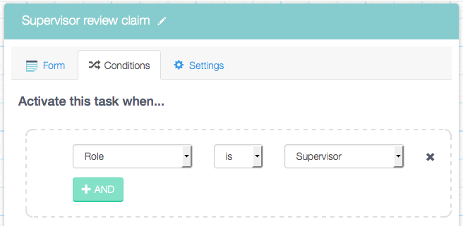 Only a user with the role of supervisor assigned to them can review the task